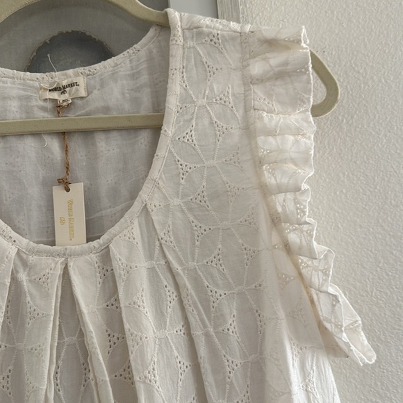 Beautiful 100% cotton white babydoll dress NWT ✨ - Picture 4 of 7